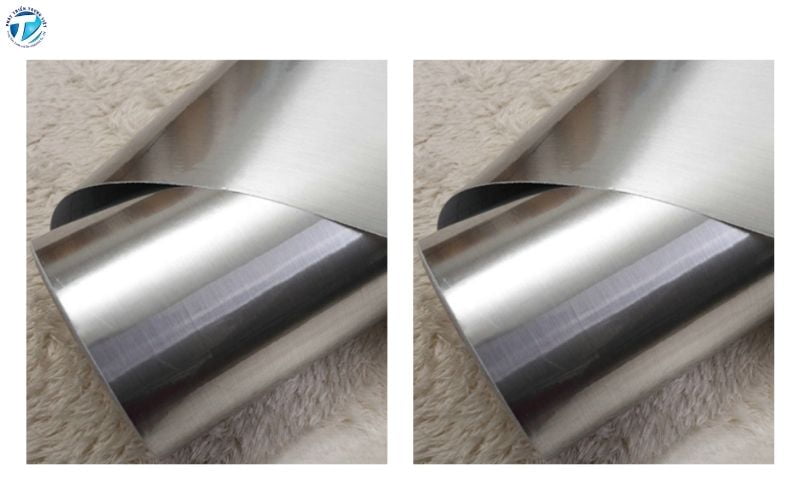 Decal nhôm xước bạc (inox xước)